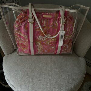 Trina Turk Clear Vinyl Anniversary Tote